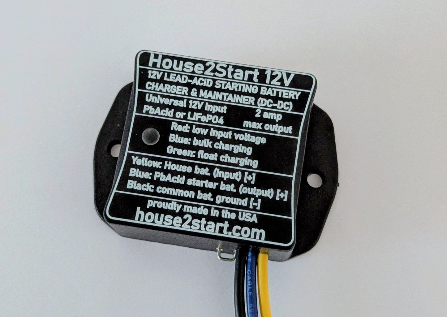 A picture of the House2Start battery charger.