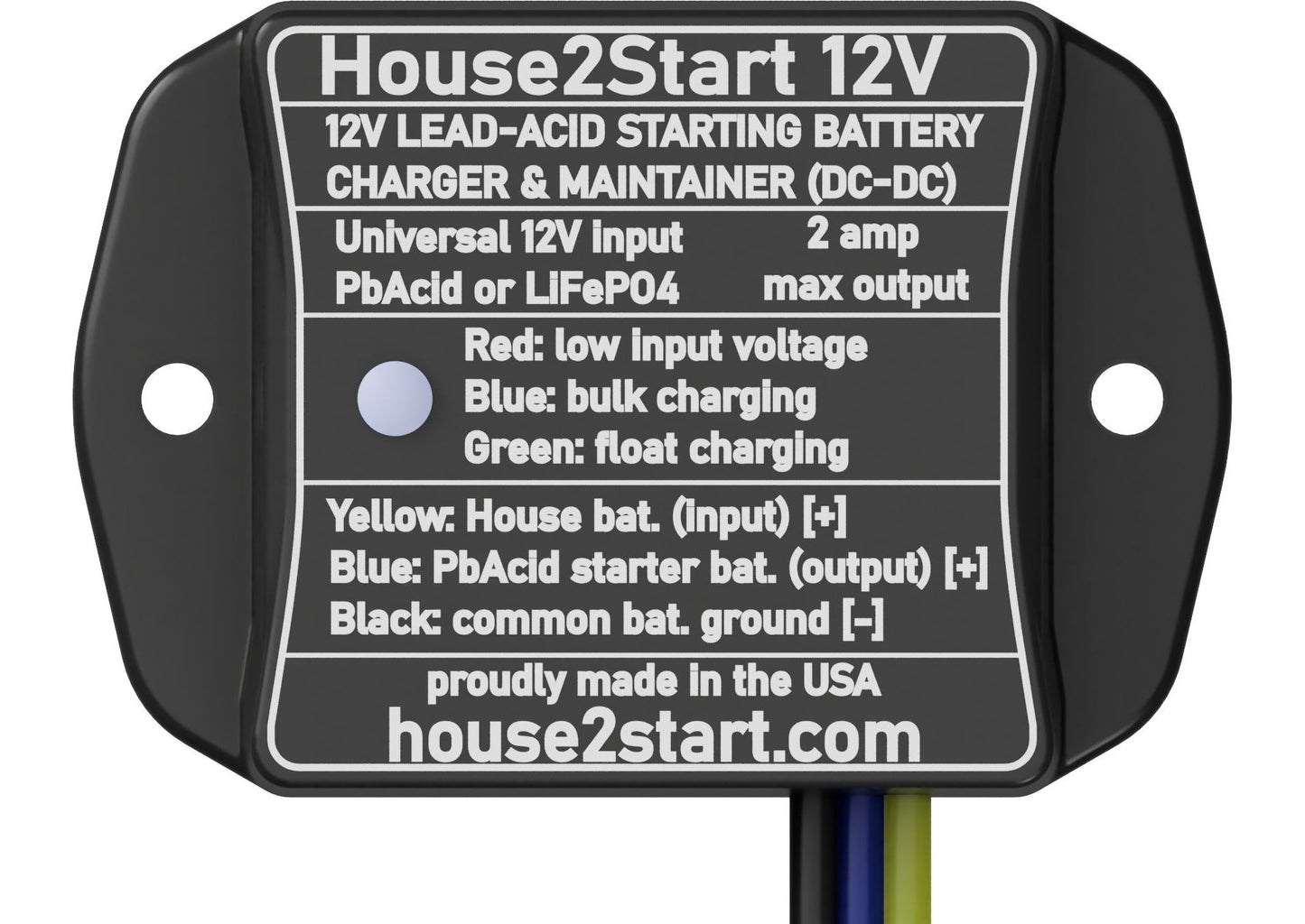 A CAD render of the House2Start battery charger.