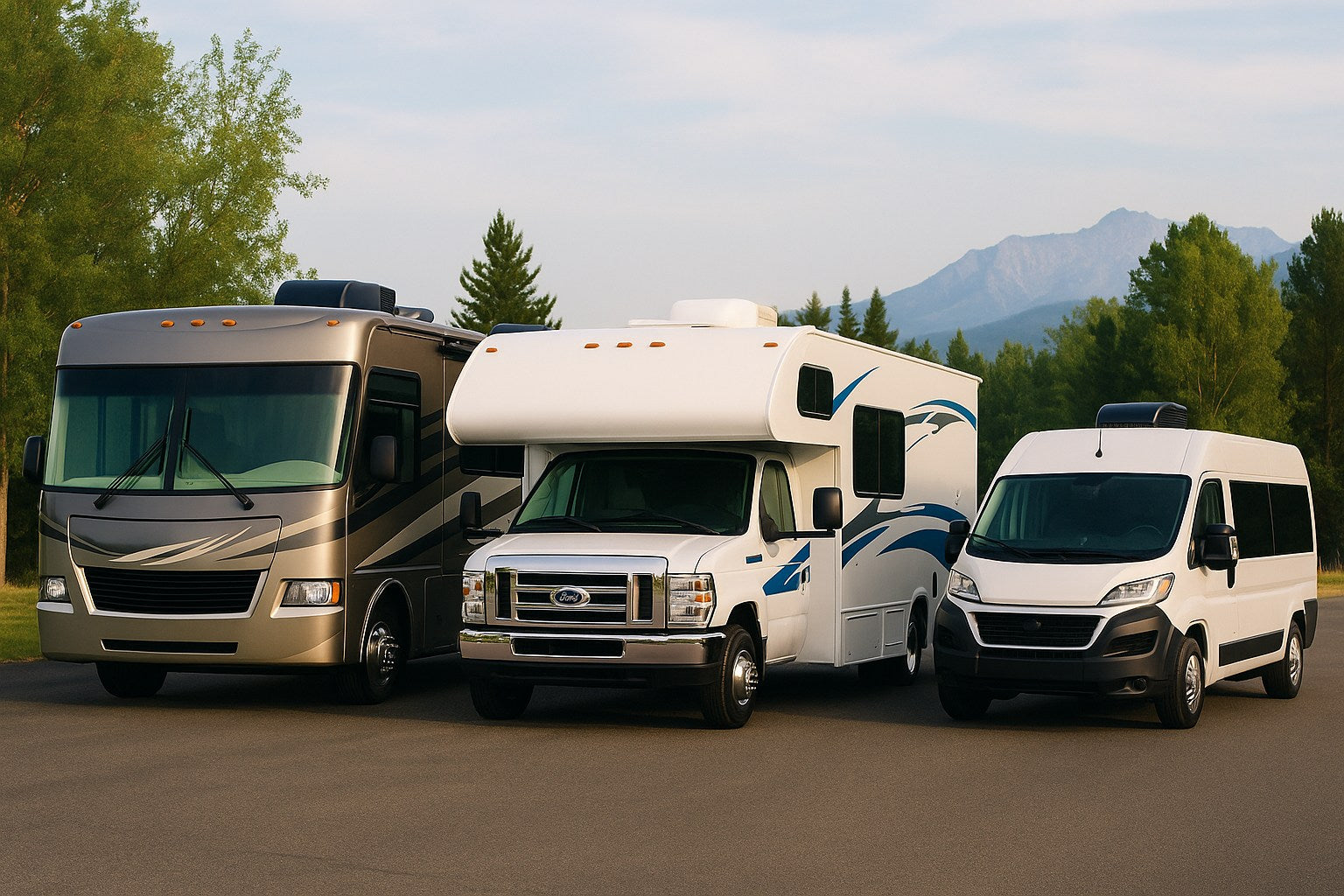 Class A, B, and C motorhomes using the House2Start charger to maintain starter battery health.
